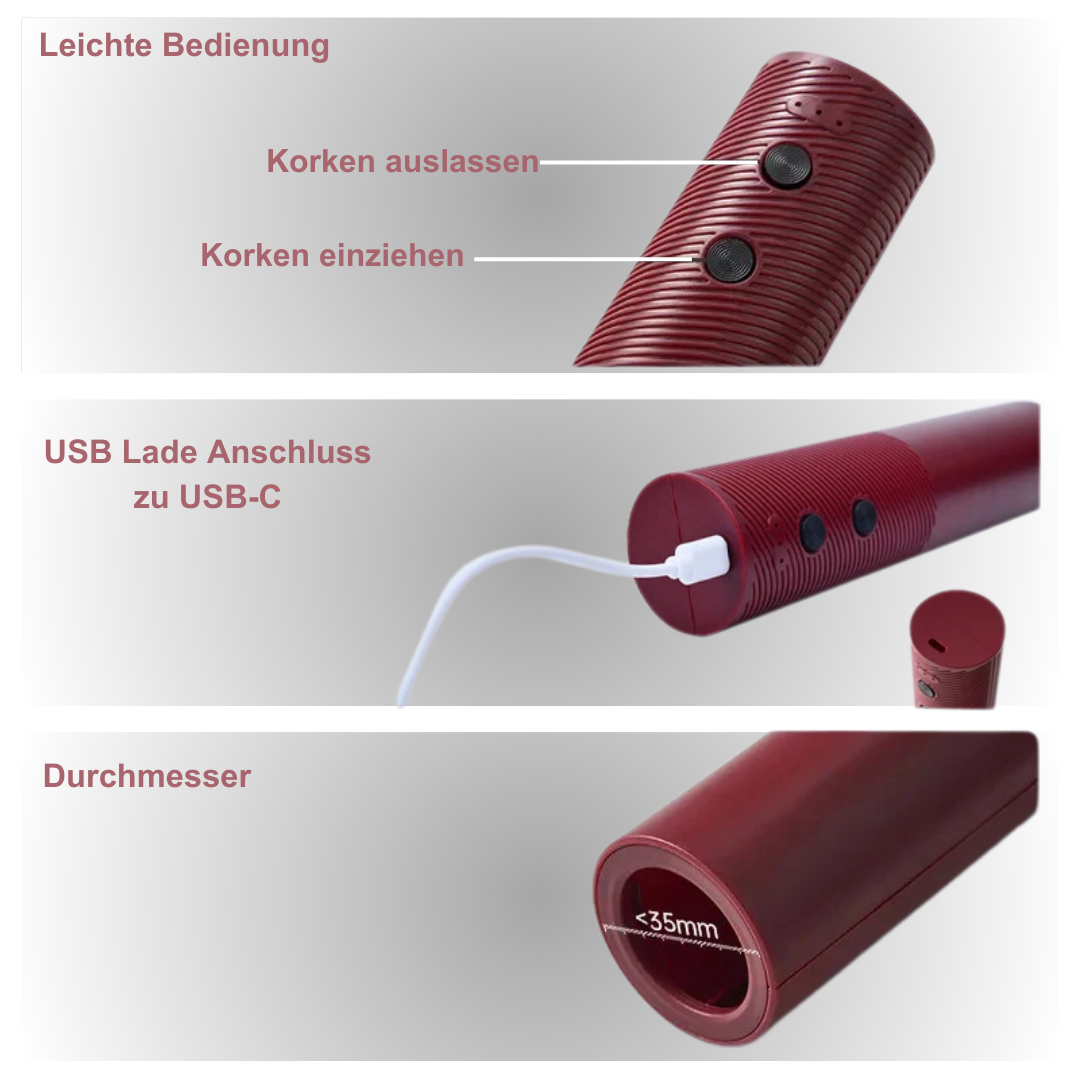 VinoLift - Elektrischer Korkenzieher